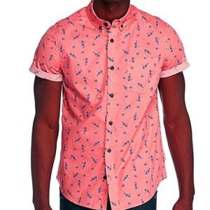 Brooklyn Short Sleeve Shirt Hawaiian Aloha Print L